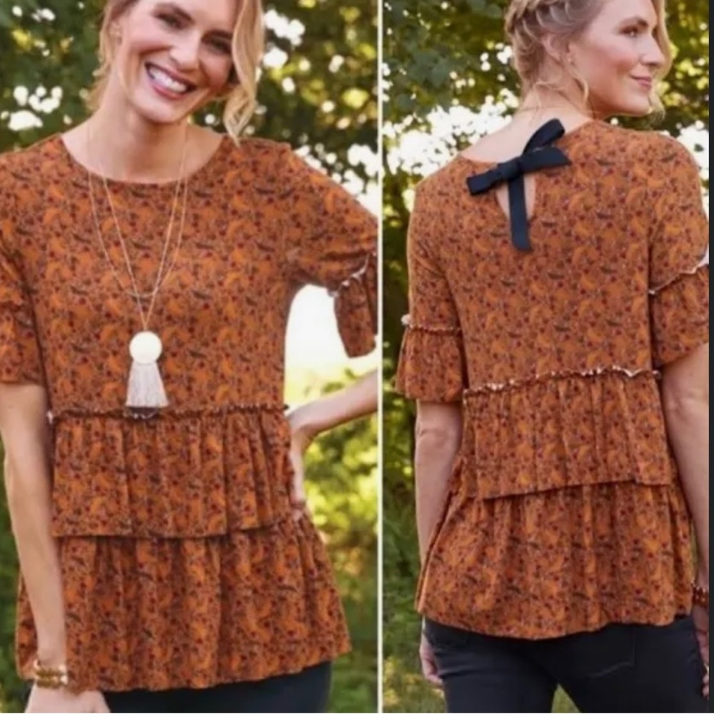 NWT Matilda Jane Give Thank Top Size Large